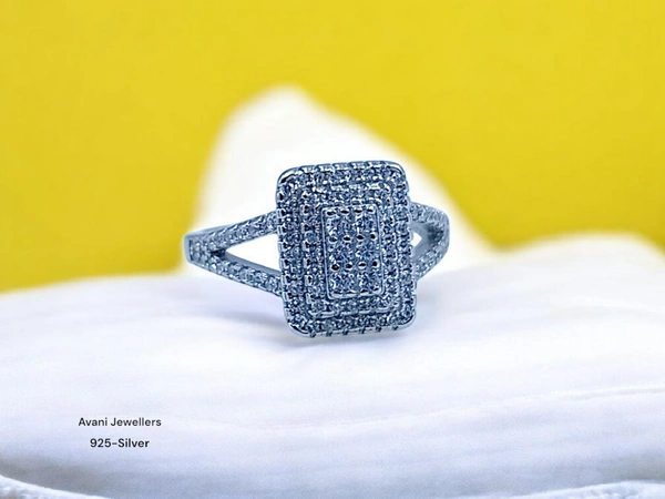 Avani Jewellers Silver Ladies Fancy Ring - 2.88, 12.5