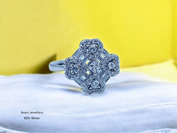 Avani Jewellers Silver Ladies Fancy Ring - 4.21, 18