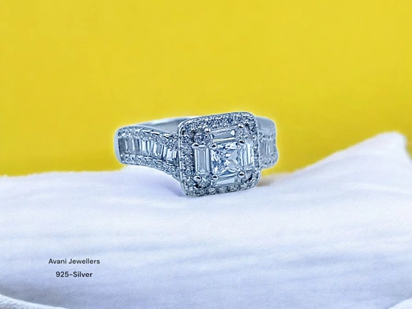Avani Jewellers Silver Ladies Fancy Ring - 2.98, 13