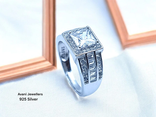 Avani Jewellers Silver Ladies Fancy Ring - 4.39, 13