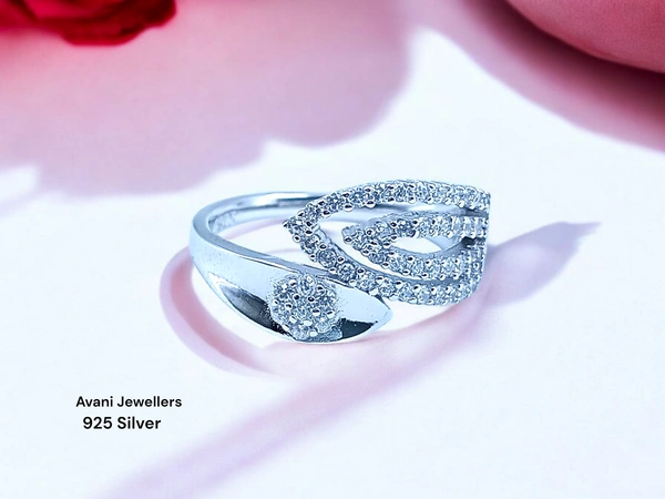 Avani Jewellers Silver Ladies Fancy Ring - 3.48, 13