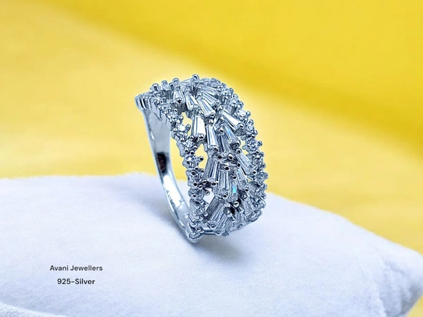 Avani Jewellers Silver Ladies Fancy Ring - 4.28, 14