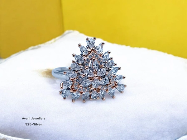 Avani Jewellers Silver Ladies Fancy Ring - 3.85, 12