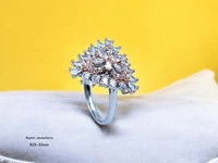 Avani Jewellers Silver Ladies Fancy Ring - 3.85, 12