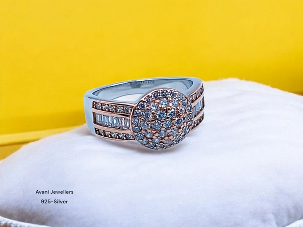 Avani Jewellers Silver Ladies Fancy Ring - 3.87, 10