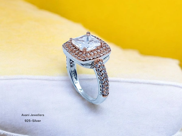 Avani Jewellers Silver Ladies Fancy Ring - 3.56, 9
