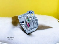 Avani Jewellers Silver Ladies Fancy Ring - 6.91, 14