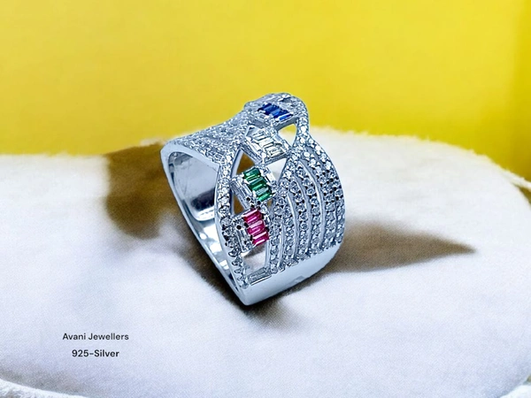 Avani Jewellers Silver Ladies Fancy Ring - 6.91, 14