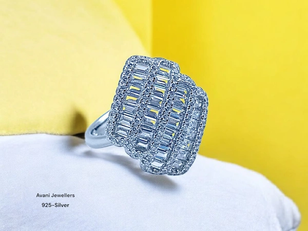 Avani Jewellers Silver Ladies Fancy Ring - 4.24, 12