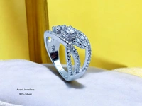 Avani Jewellers Silver Ladies Fancy Ring - 4.11, 9