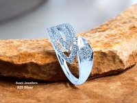 Avani Jewellers Silver Ladies Fancy Ring - 3.48, 13