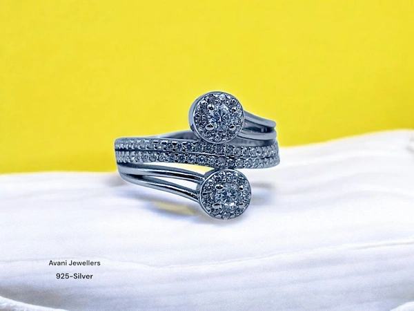 Avani Jewellers Silver Ladies Fancy Ring - 4.11, 10