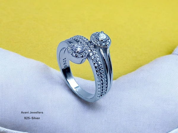 Avani Jewellers Silver Ladies Fancy Ring - 4.11, 10