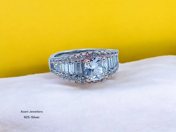 Avani Jewellers Silver Ladies Fancy Ring - 3.61, 9