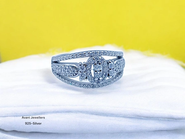 Avani Jewellers Silver Ladies Fancy Ring - 4.03, 12
