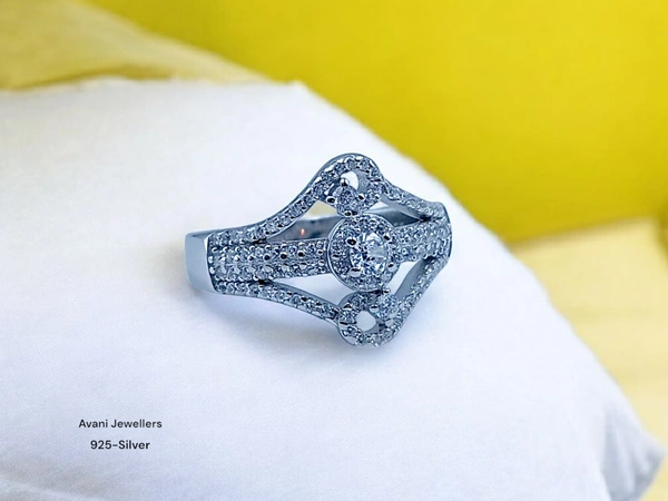 Avani Jewellers Silver Ladies Fancy Ring - 4.65, 17
