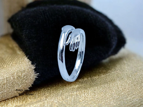 Avani Jewellers Silver Ladies Fancy Ring - 2.6, ADJUSTABLE