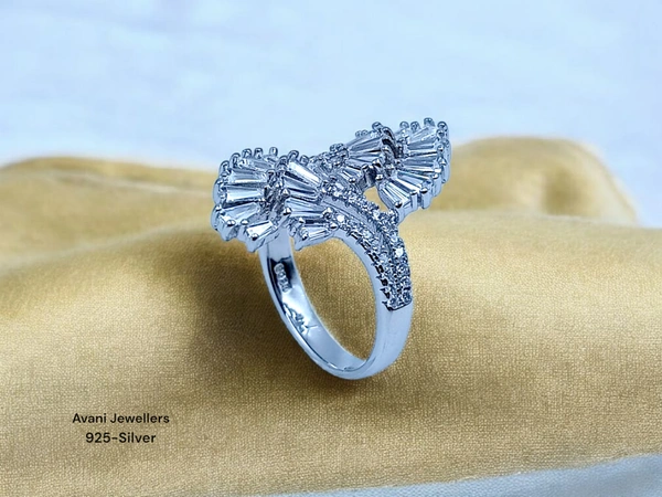 Avani Jewellers Silver Ladies Fancy Ring - 4.55, 14
