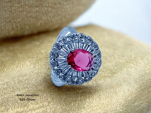 Avani Jewellers Silver Ladies Fancy Ring - 4.4, 12