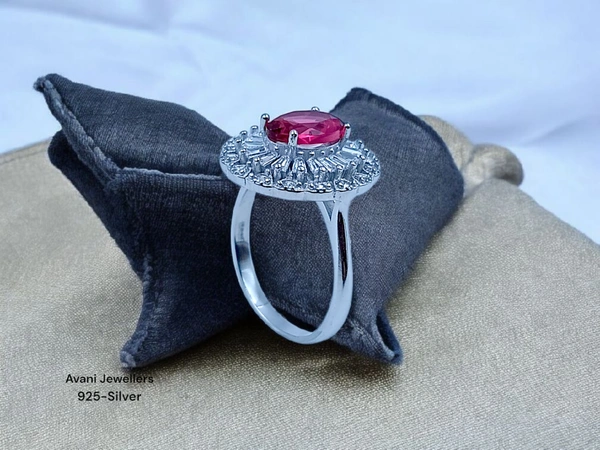 Avani Jewellers Silver Ladies Fancy Ring - 4.4, 12