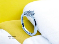 Avani Jewellers Silver Ladies Fancy Ring - 1.88, Adjustable