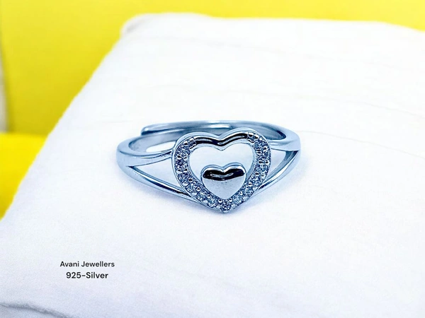 Avani Jewellers Silver Ladies Fancy Ring - 2.08, Adjustable