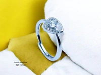 Avani Jewellers Silver Ladies Fancy Ring - 1.98, Adjustable