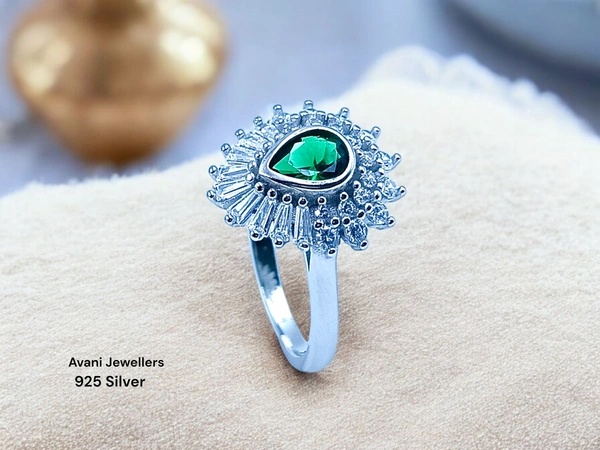 Avani Jewellers Silver Ladies Fancy Ring - 3.93, 14