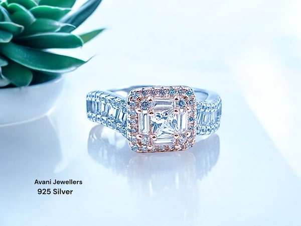 Avani Jewellers Silver Ladies Fancy Ring - 3.64, 14