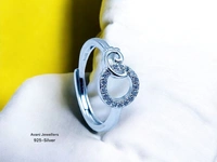Avani Jewellers Silver Ladies Fancy Ring - 1.95, Adjustable