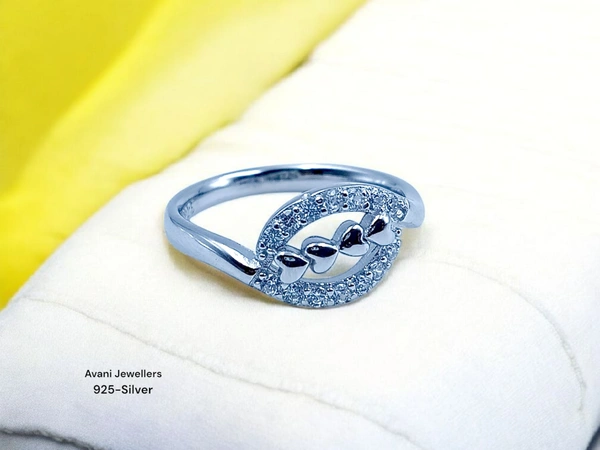 Avani Jewellers Silver Ladies Fancy Ring - 2.28, 11