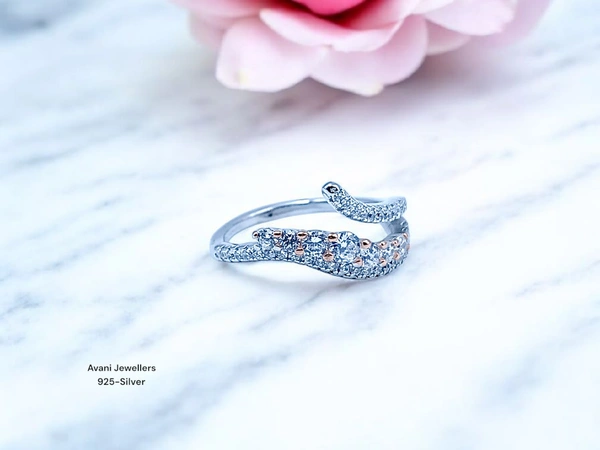 Avani Jewellers Silver Ladies Fancy Ring - 2.37, 12