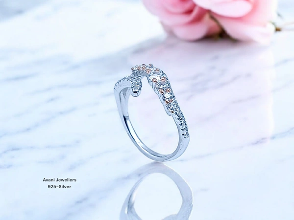 Avani Jewellers Silver Ladies Fancy Ring - 2.37, 12