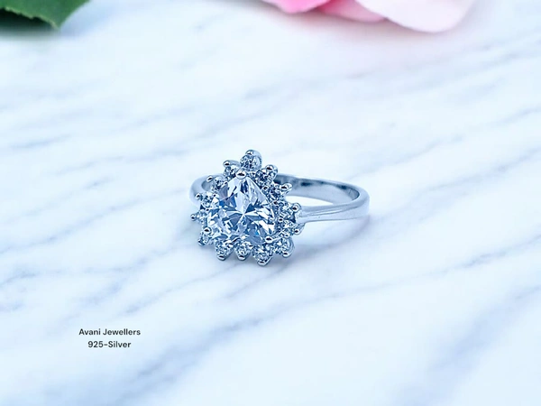 Avani Jewellers Silver Ladies Fancy Ring - 2.86, 15