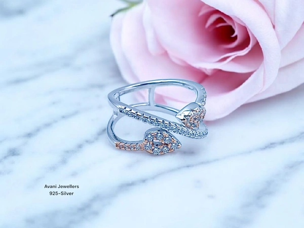 Avani Jewellers Silver Ladies Fancy Ring - 2.88, 10
