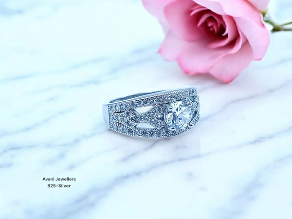 Avani Jewellers Silver Ladies Fancy Ring - 3.35, 11