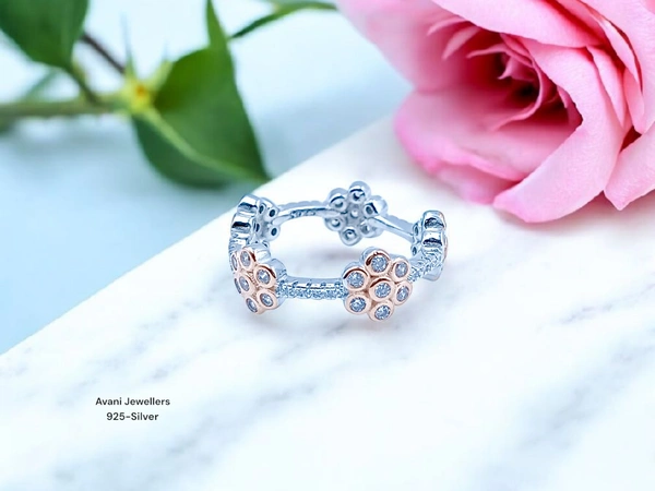 Avani Jewellers Silver Ladies Fancy Ring - 2.92, 8