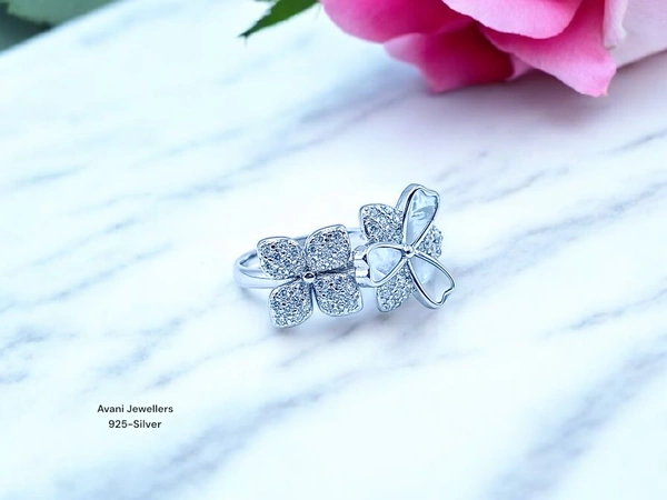 Avani Jewellers Silver Ladies Fancy Ring - 3.76, 15