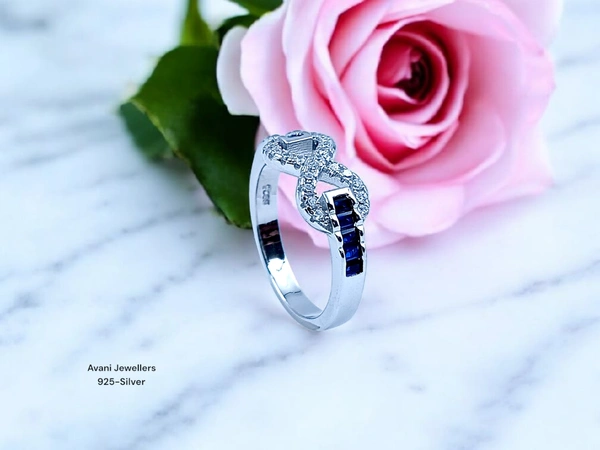 Avani Jewellers Silver Ladies Fancy Ring - 3.46, 14