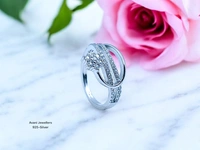 Avani Jewellers Silver Ladies Fancy Ring - 3.18, 14