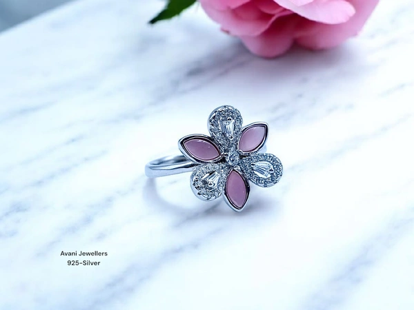 Avani Jewellers Silver Ladies Fancy Ring - 3.3, 18
