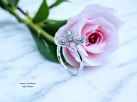 Avani Jewellers Silver Ladies Fancy Ring - 3.3, 18