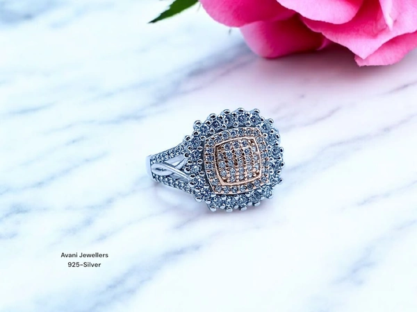 Avani Jewellers Silver Ladies Fancy Ring - 4.5, 14