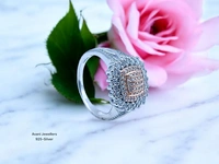 Avani Jewellers Silver Ladies Fancy Ring - 4.5, 14