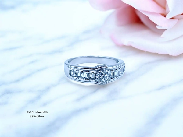 Avani Jewellers Silver Ladies Fancy Ring - 2.97, 10