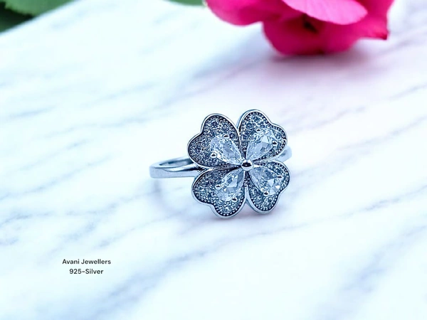 Avani Jewellers Silver Ladies Fancy Ring - 3.42, 11