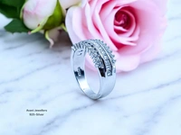 Avani Jewellers Silver Ladies Fancy Ring - 3.29, 9