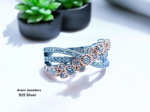 Avani Jewellers Silver Ladies Fancy Ring - 4.6, 11