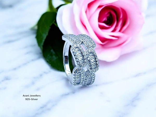 Avani Jewellers Silver Ladies Fancy Ring - 3.41, 12