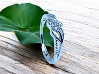 Avani Jewellers Silver Ladies Fancy Ring - 1.64, Adjustable, 0